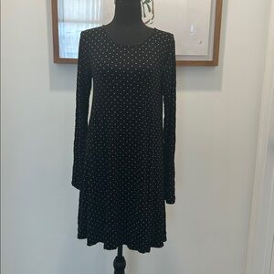 Old Navy Black and White Polka Dot Dress swing dress Medium